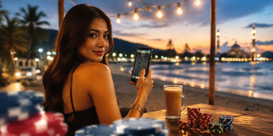 Pemain Malaysia bermain jackpot dalam talian menggunakan telefon mudah alih